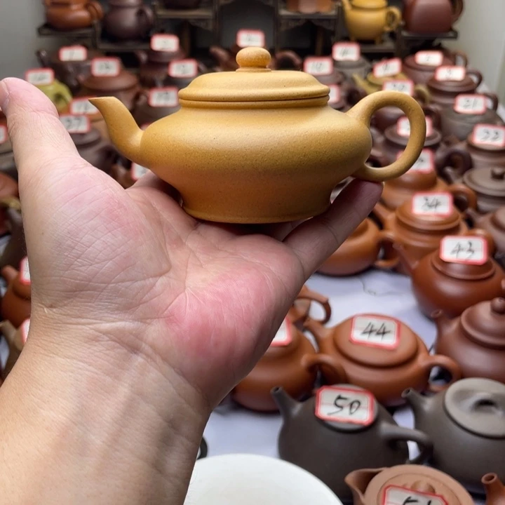 紫砂茶壶宜兴紫砂半手工