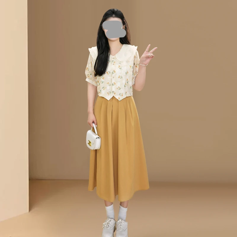 夏装多巴胺搭配一整套冷淡系高级感初恋盐系韩剧女主穿搭套装裙子