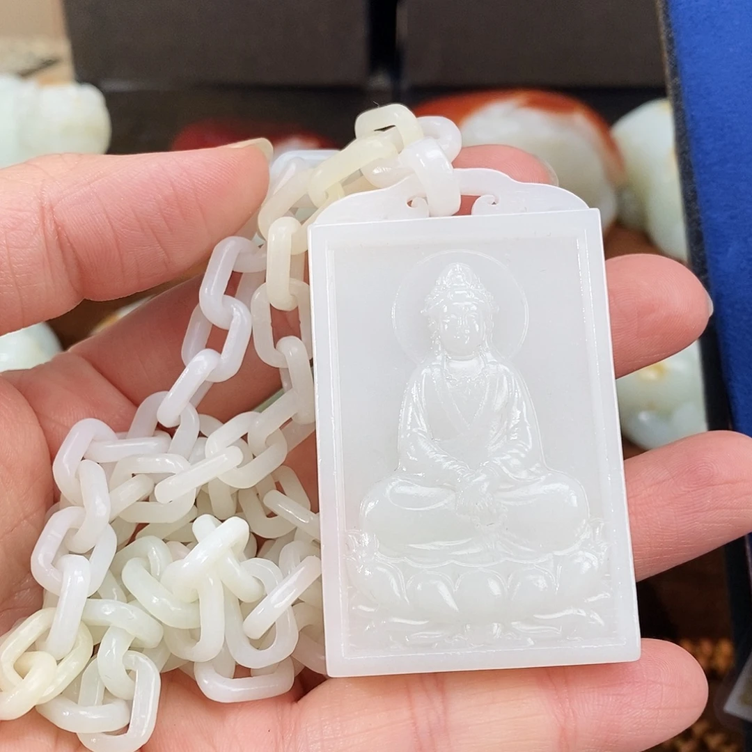 和田玉未镶嵌颈饰