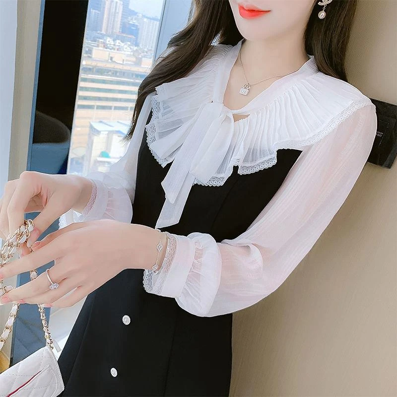 法式赫本风连衣裙2025年春季新款高级减龄遮肉显瘦洋气雪纺小黑裙