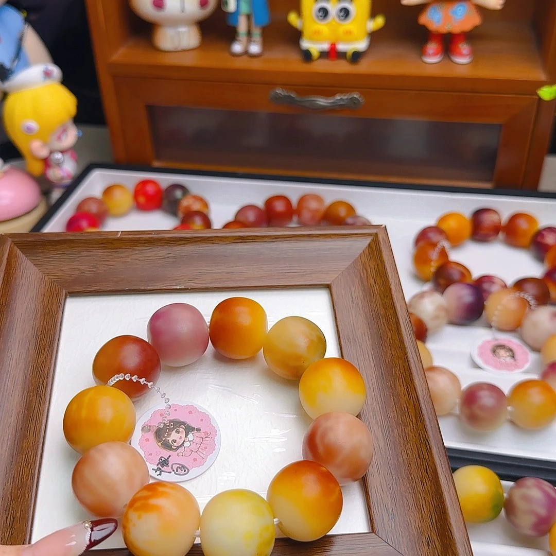 手串菩提根/象牙果卡23干磨苹果中瑕3