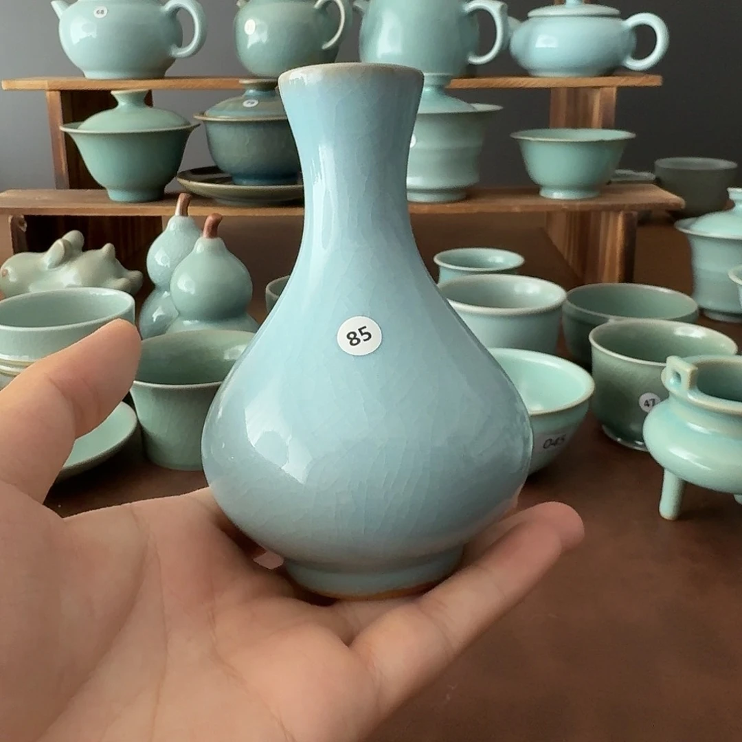 杯子手工天青小瓶