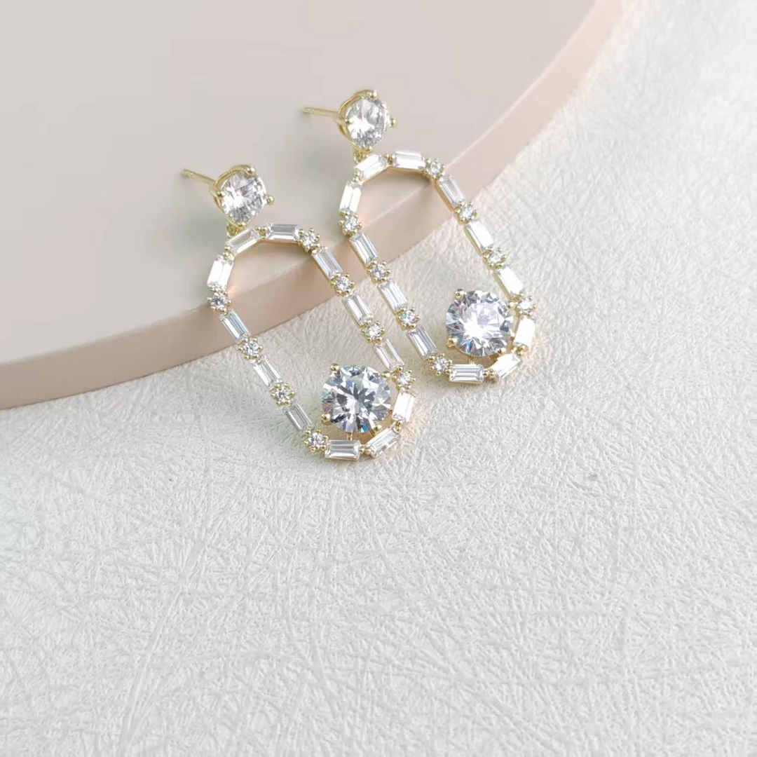 XUPING/旭平首饰 合金合成锆石耳饰 【参与满赠】 GDJ A00677913