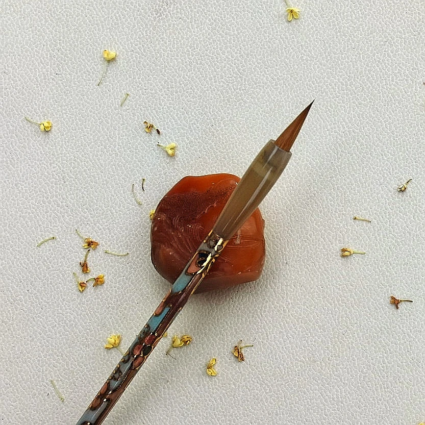 景泰蓝纯狼小楷出锋2.0口径0.6