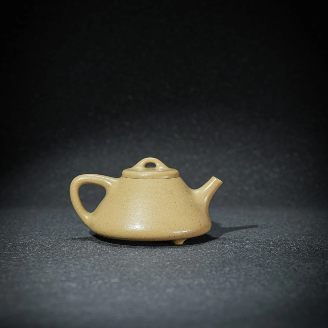 藏品【本山绿泥·子冶石瓢壶】原矿本绿泥精工手制子冶石瓢壶  210CC