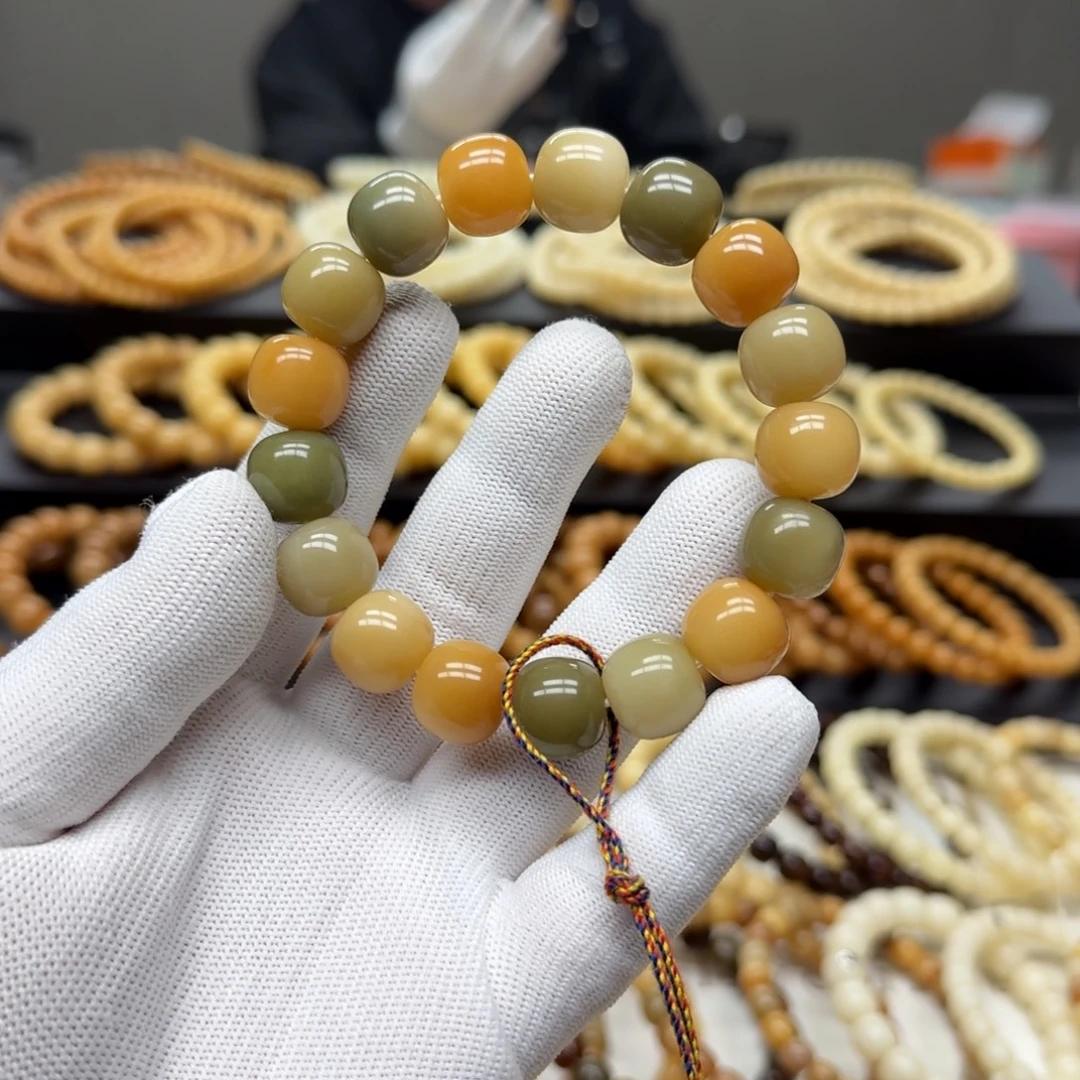 菩提根/象牙果手串13×14 5年 微瑕