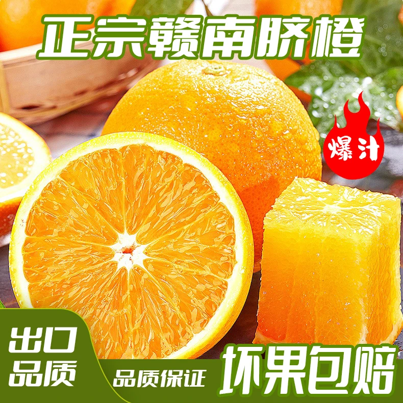 江西赣南脐橙时令脐橙甜橙当季新鲜应季现采现摘多汁手剥果园直发