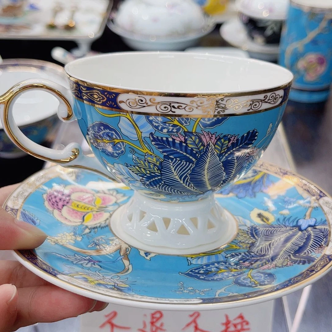 36%以上骨粉骨瓷咖啡杯碟一套200ml正品
