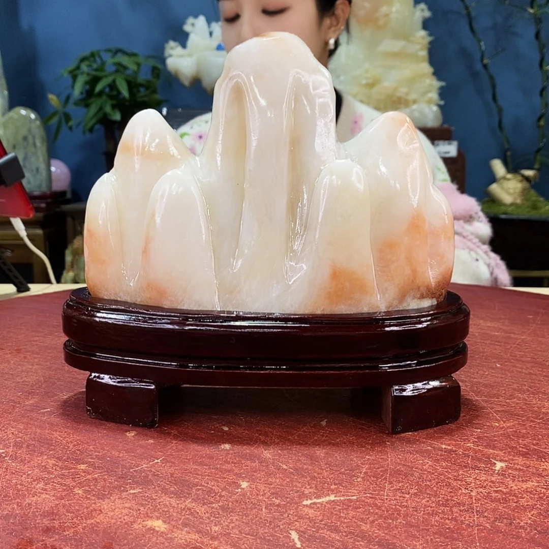 玉天然玉石摆件制作