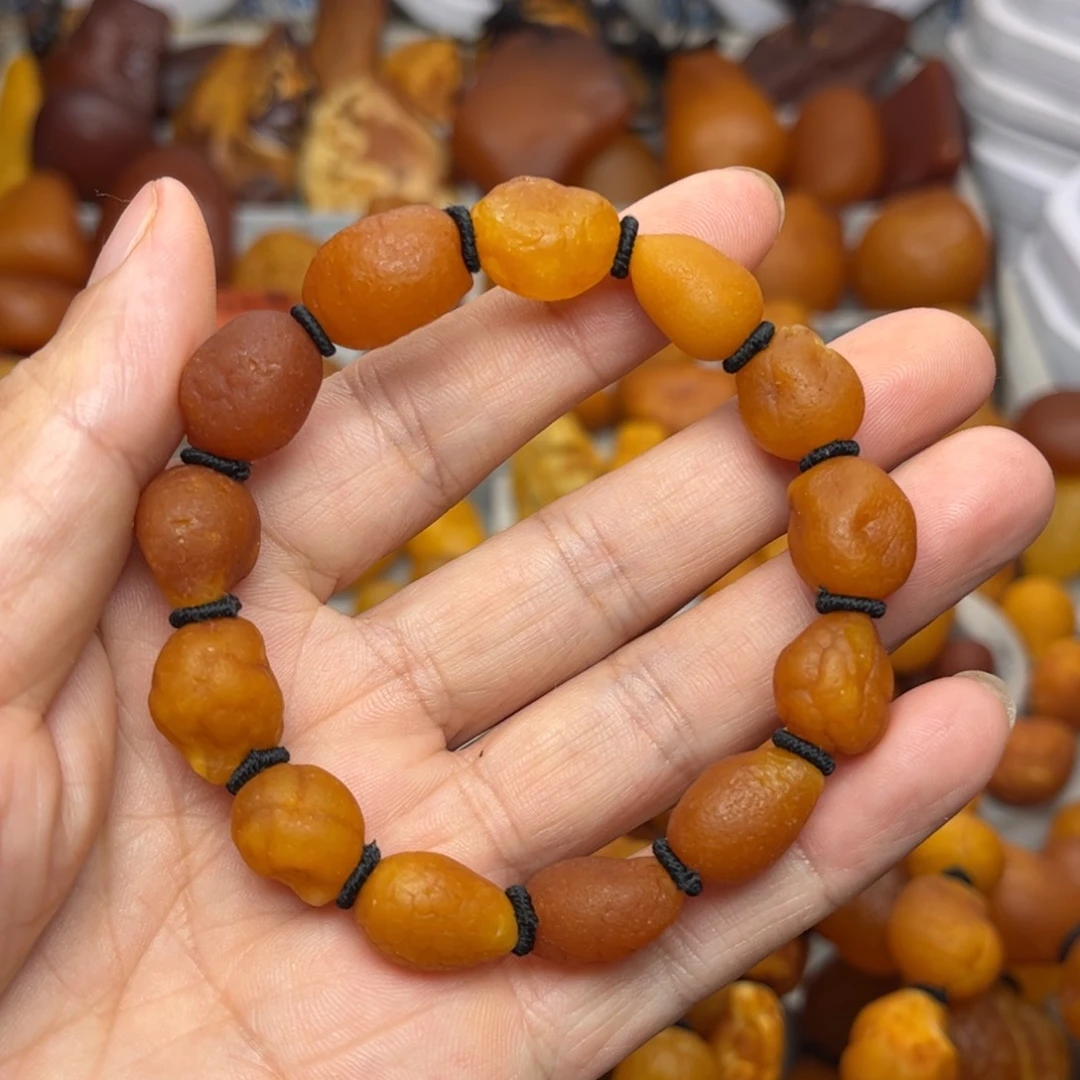 未镶嵌琥珀裸石天然蜜蜡手串