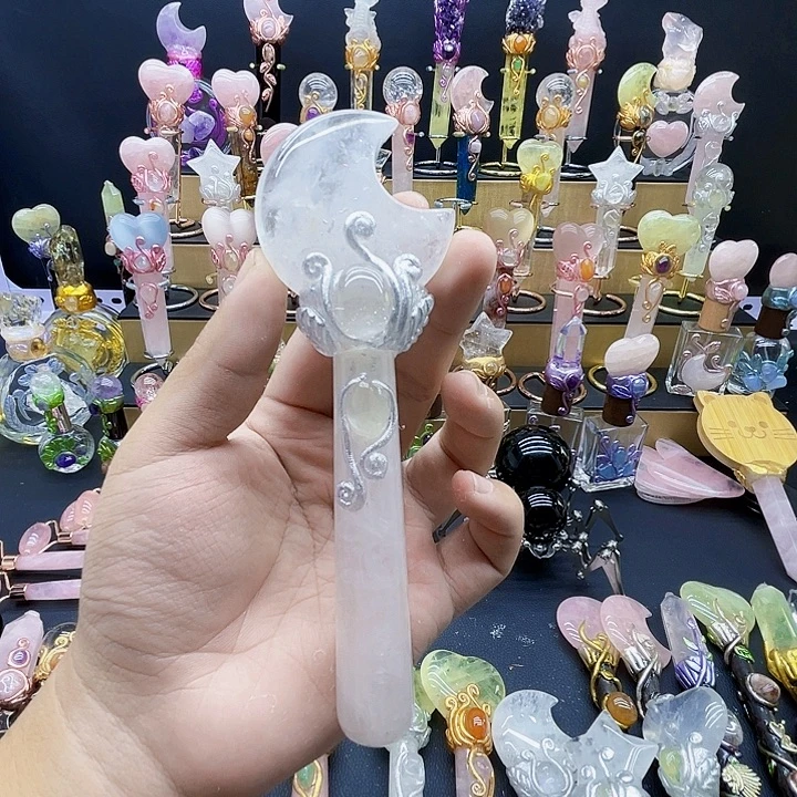 安***語未镶嵌珠宝半成品紫晶水晶