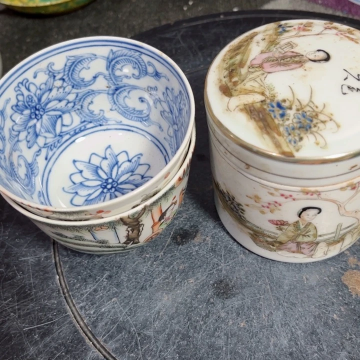 紫砂茶叶罐杨*志粉彩232232222222