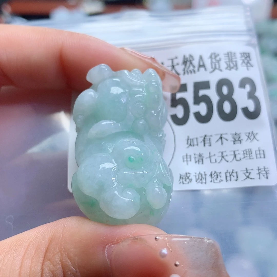 翡翠未镶嵌颈饰，