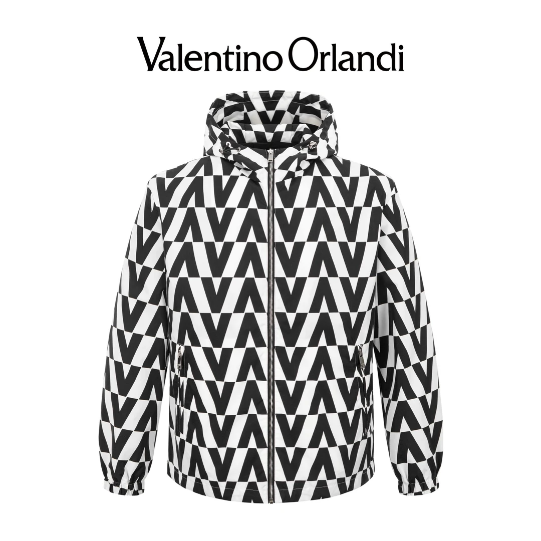 Valentino orlandi男士秋冬长袖连帽夹克外套