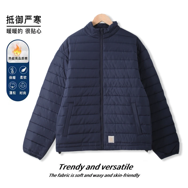 换季浮力男士绗缝棉服防风保暖上衣舒适夹棉00625休闲日常风