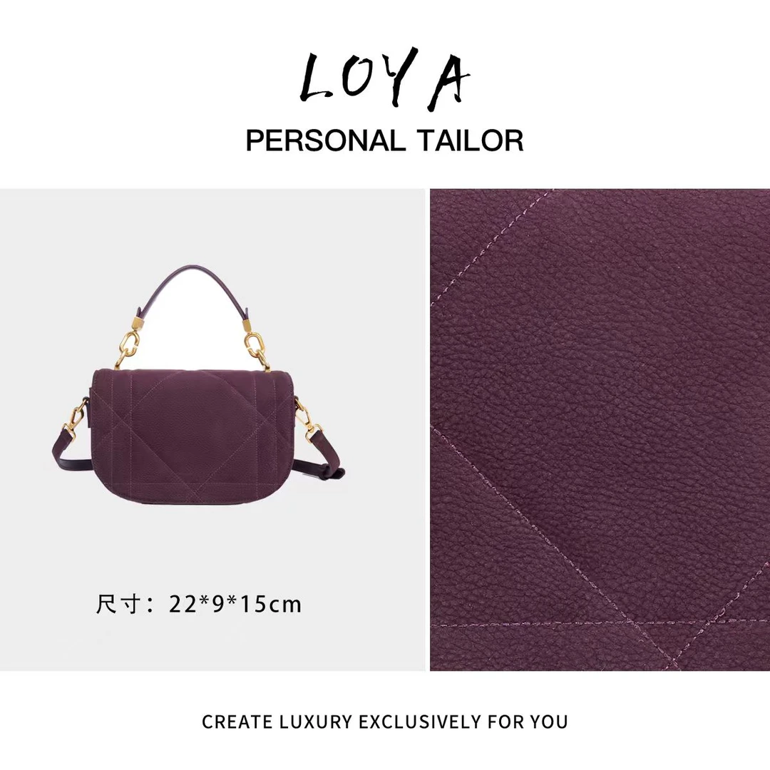 【洛洛定制】BF-66589-紫色轻奢时尚百搭新款女包