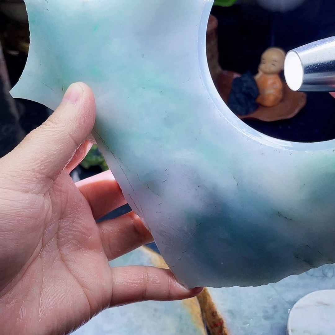 翡翠未镶嵌颈饰毛料41