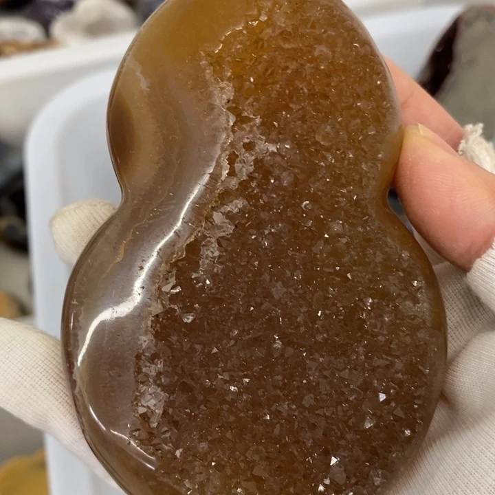 未镶嵌紫晶珠宝半成品
