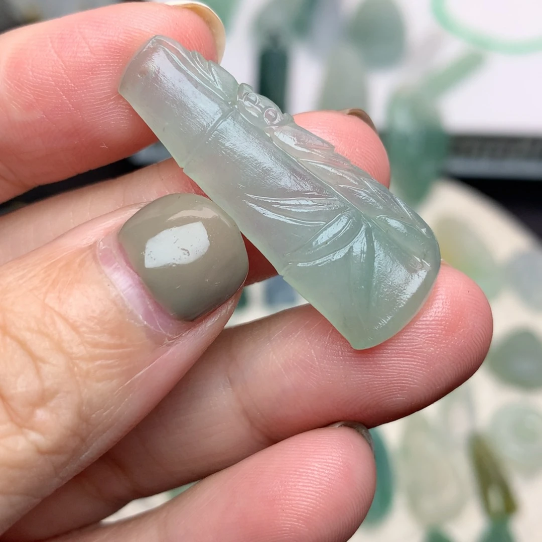 未镶嵌定制翡翠竹节