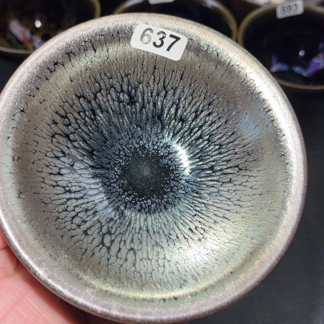 斌***茶盏637 建盏单盏放大漏…………