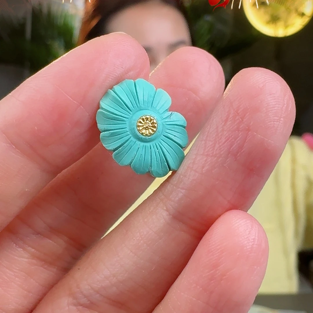 绿松石珠宝奇石未镶嵌