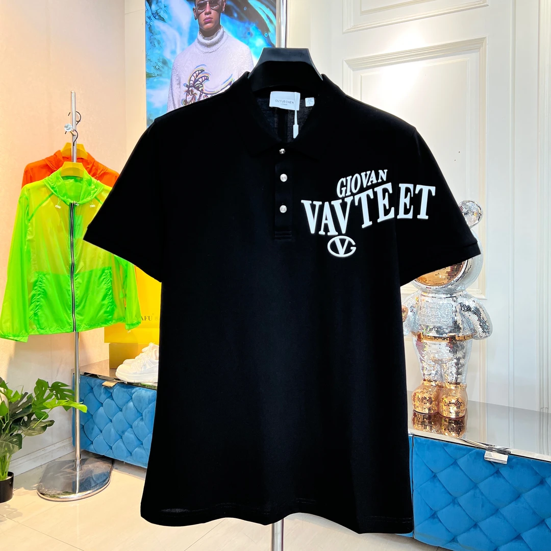 欧品男士夏季新款刺绣翻领潮流时尚休闲春夏纯色POLO衫 9912