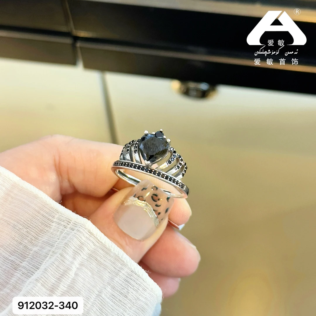 非金属莫桑石戒指 爱敏首饰戒指912032