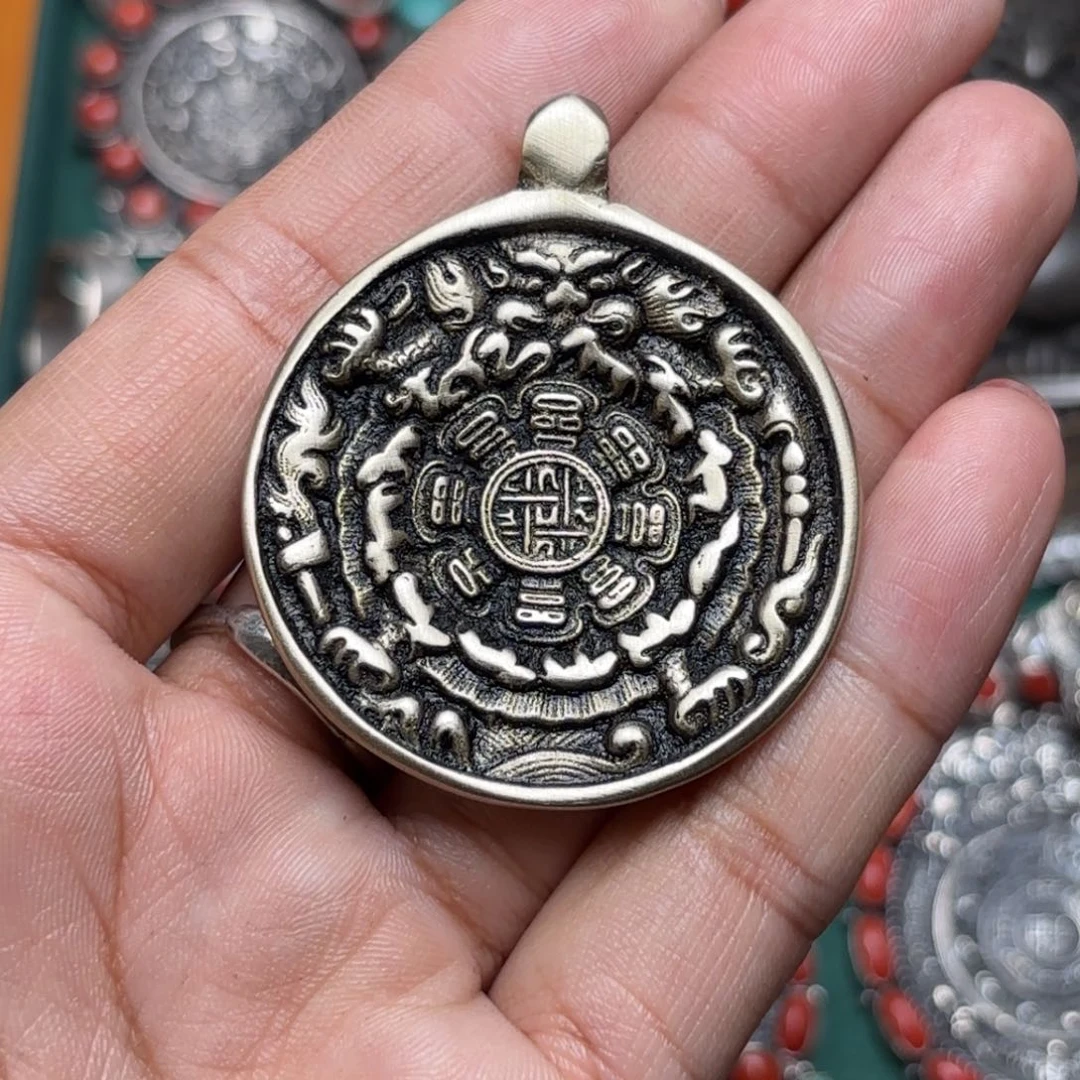 铜星月菩提吊坠项链