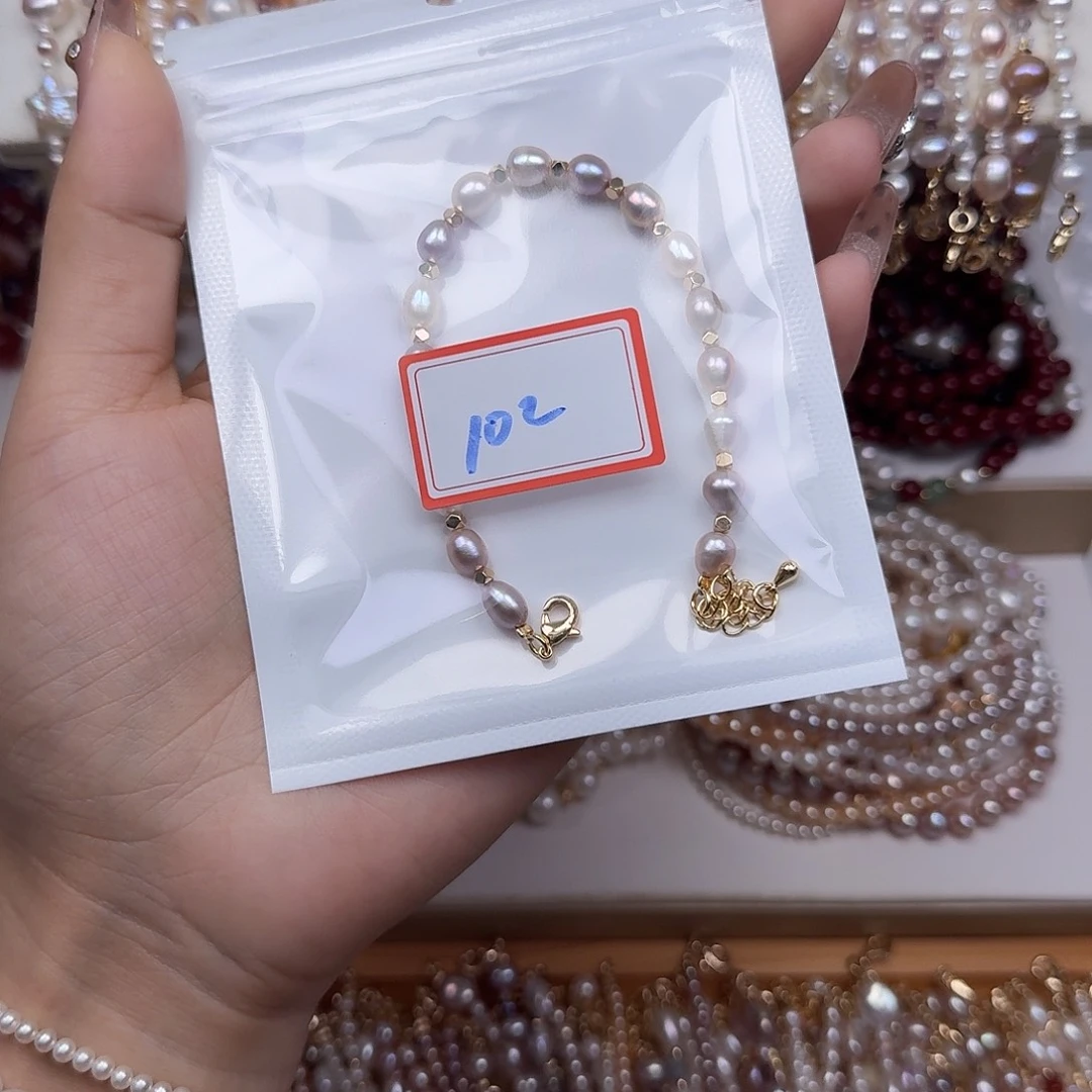 吴***紫钛钢手绳淡水珍珠