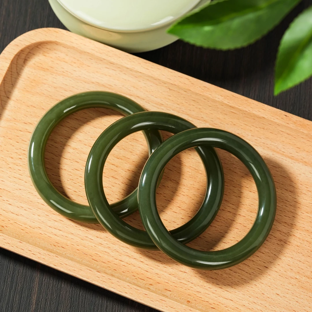 【云上叙】和田玉手镯-多样性发其一-9*9mm-V67161-M（甄选）