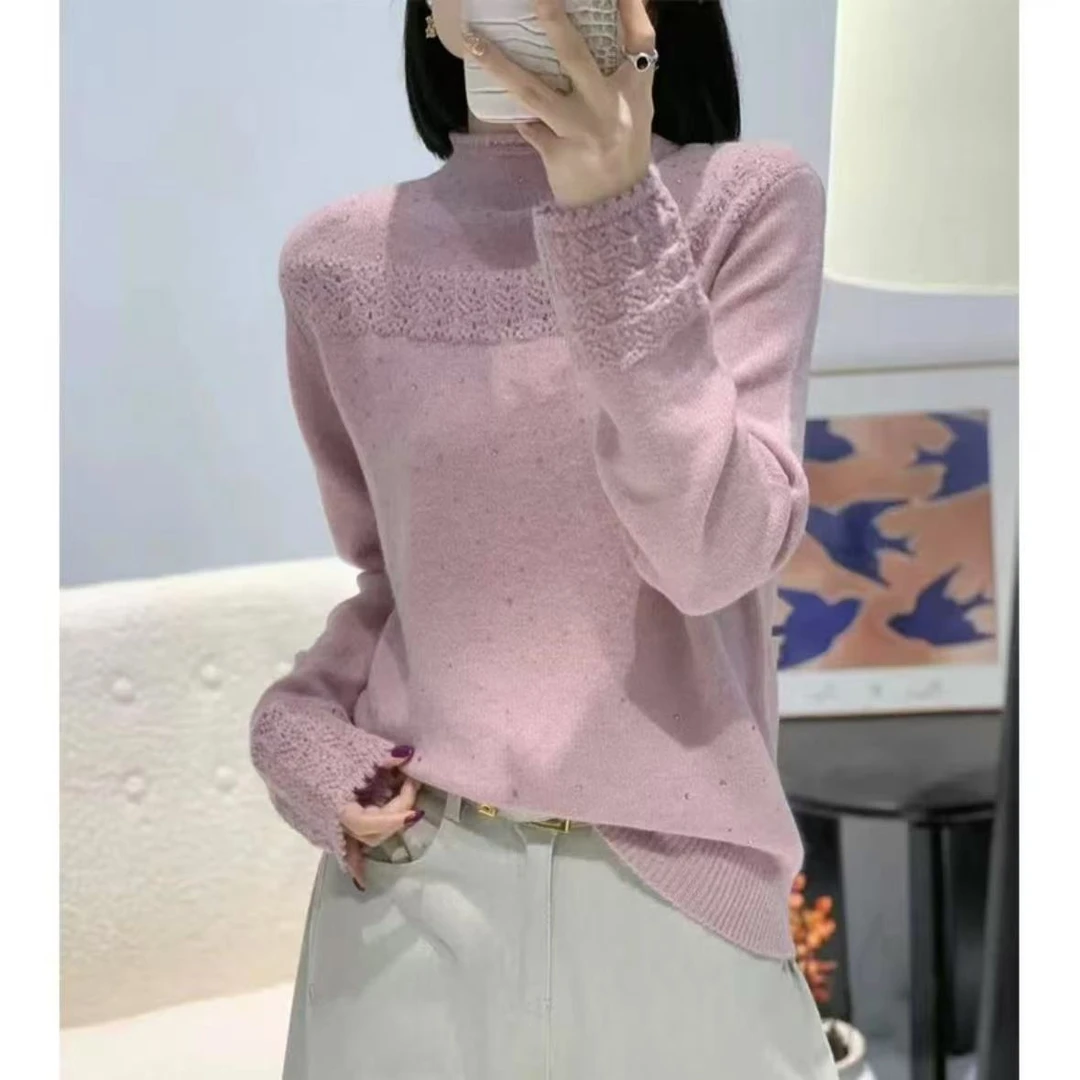 【XM】针织衫宽松女士休闲风针织衫女时尚针织衫打底衫秋冬