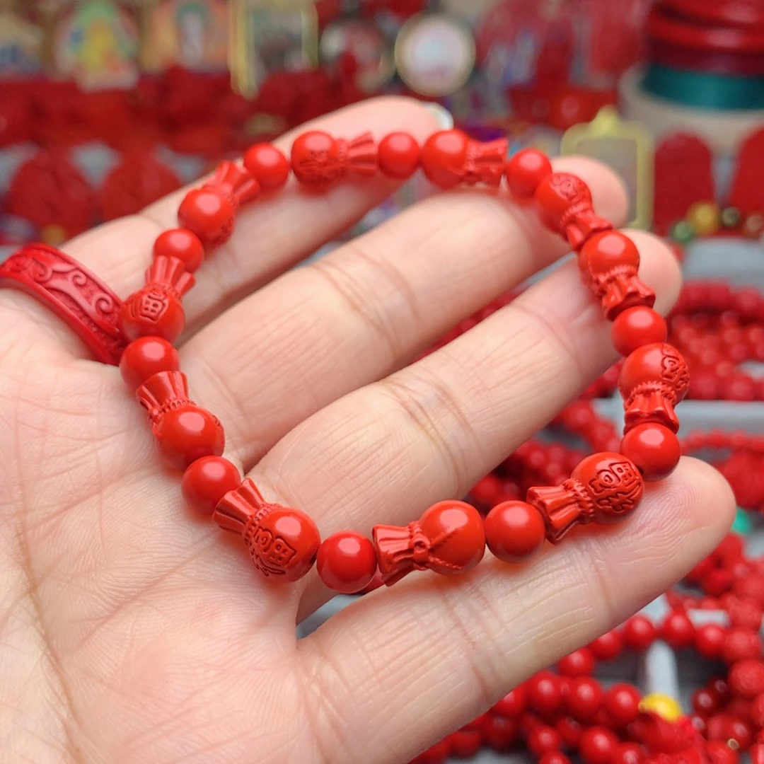天然辰砂工艺品朱砂手串