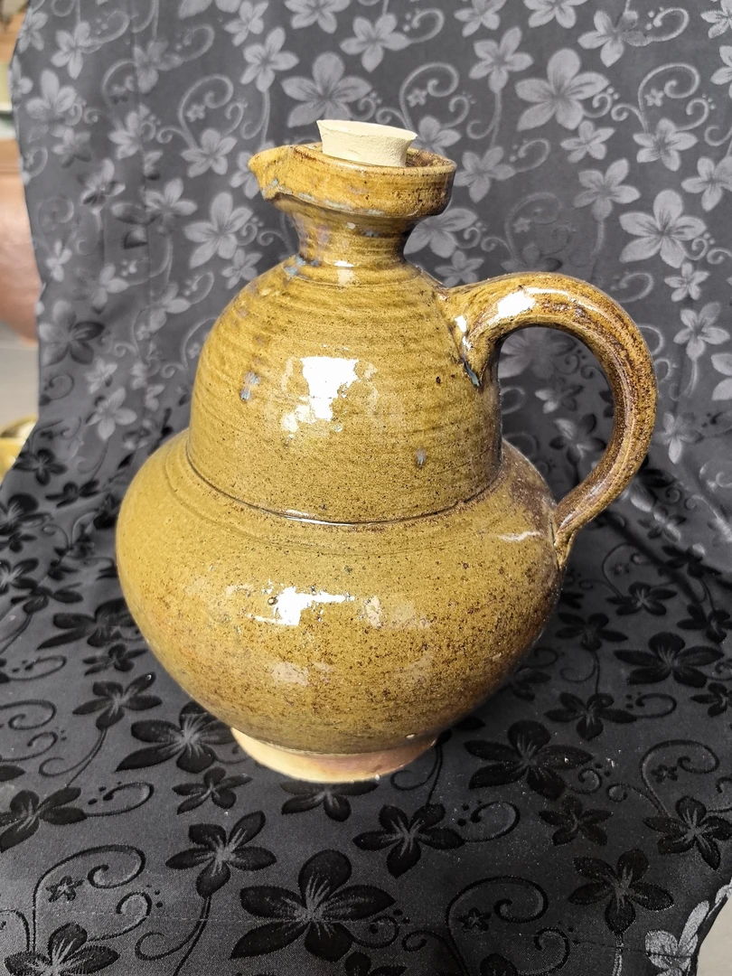 纯手工纯土陶柴烧酒壶，容水量1.9公斤左右