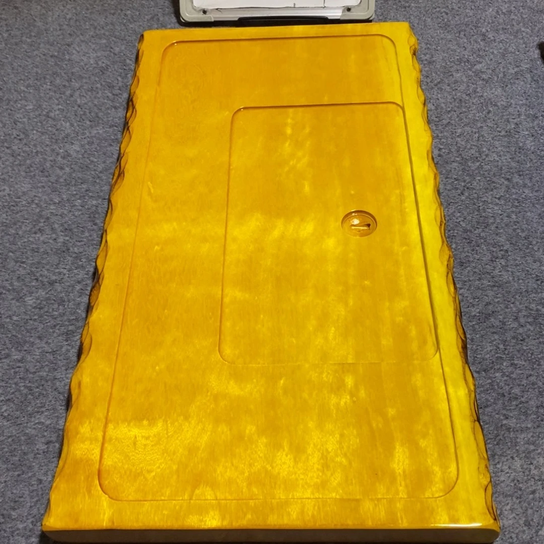 摸***人非洲大叶金丝楠木茶盘