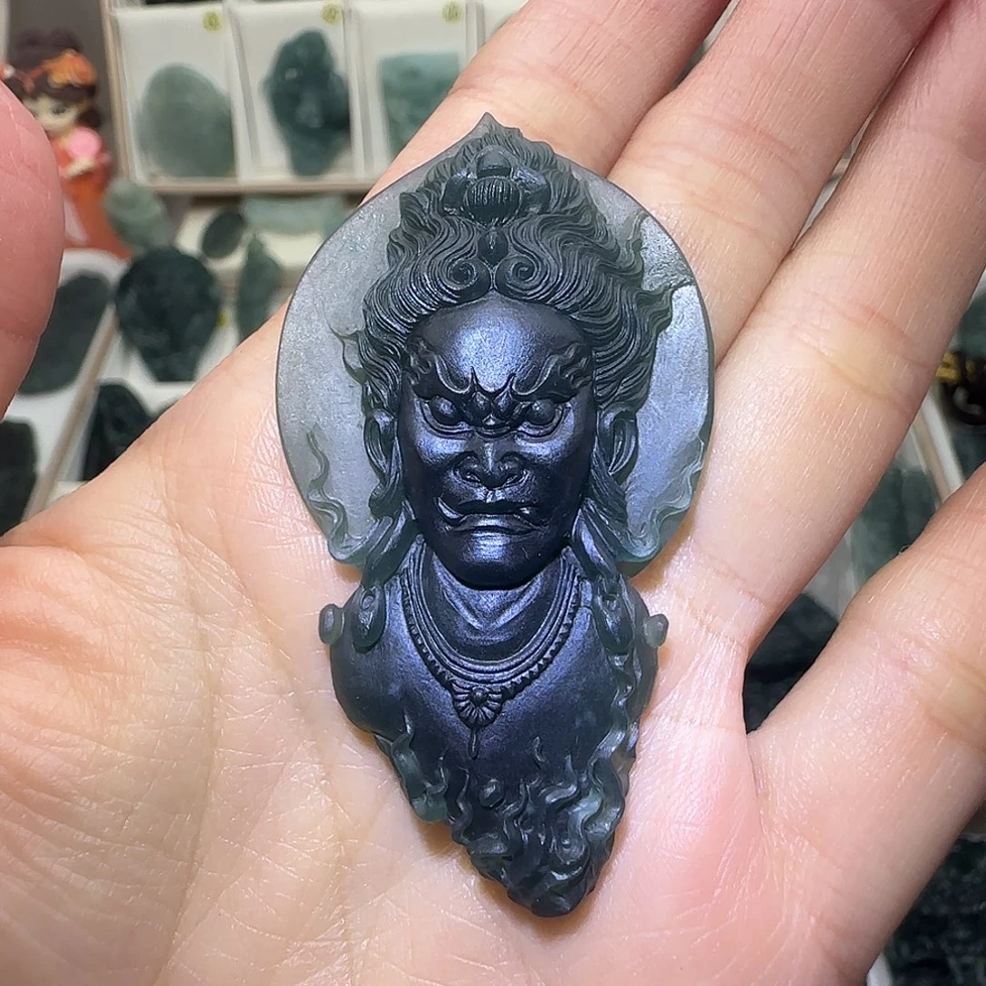 一***好定制翡翠未镶嵌大威天龙翡翠定制