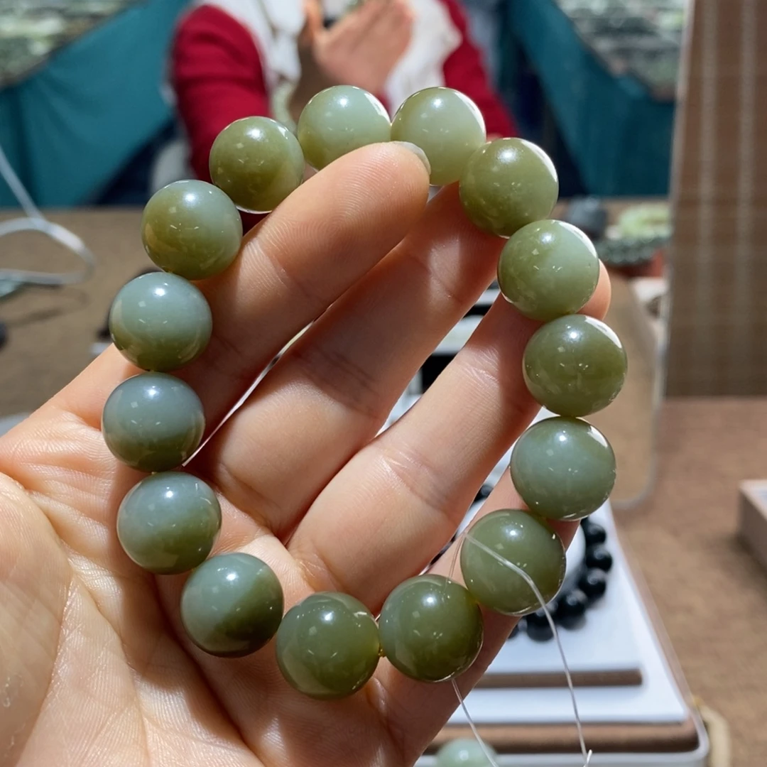 和田玉未镶嵌手链14