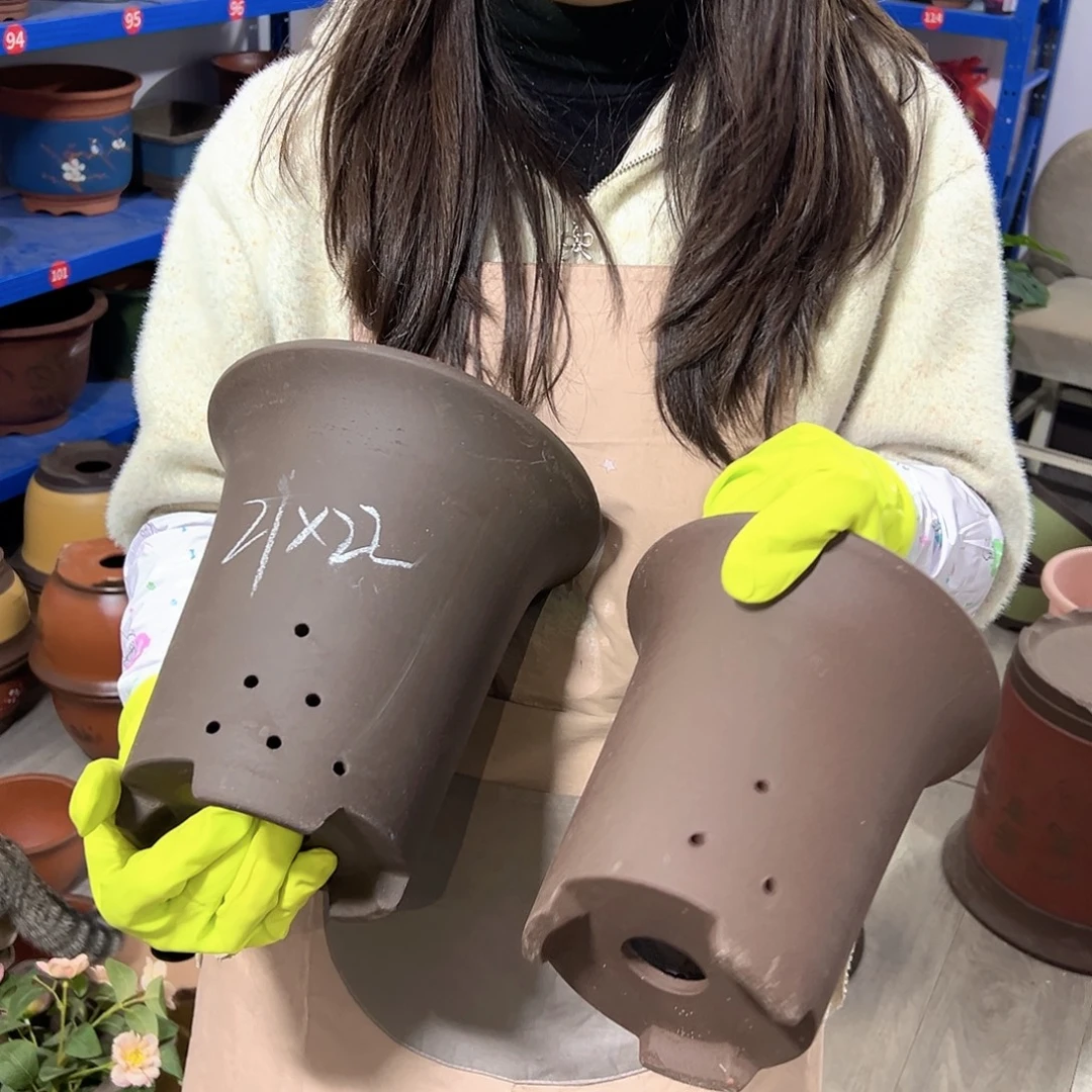 18+21素面兰花盆花盆花盆