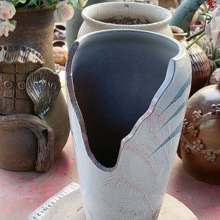 紫砂花盆瑕疵15.29花盆