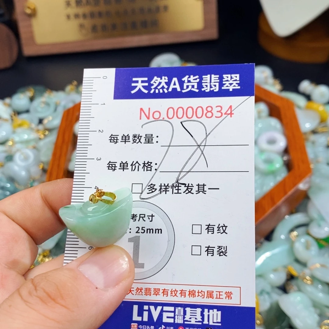 翡翠未镶嵌颈饰834