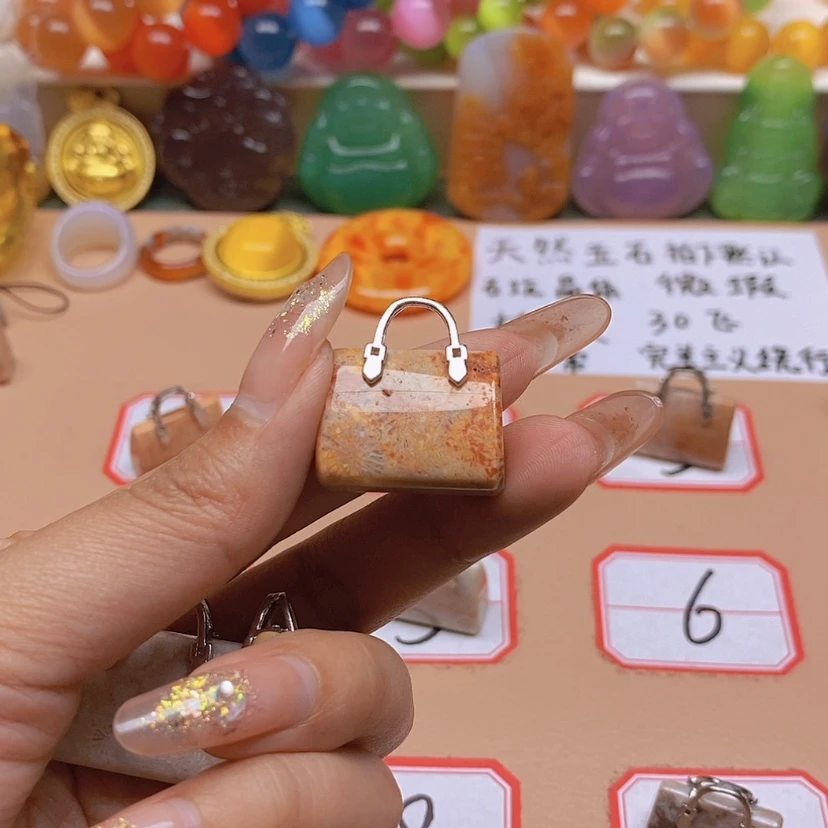 【闪购商品】玛瑙/玉髓玉牌未镶嵌开*?