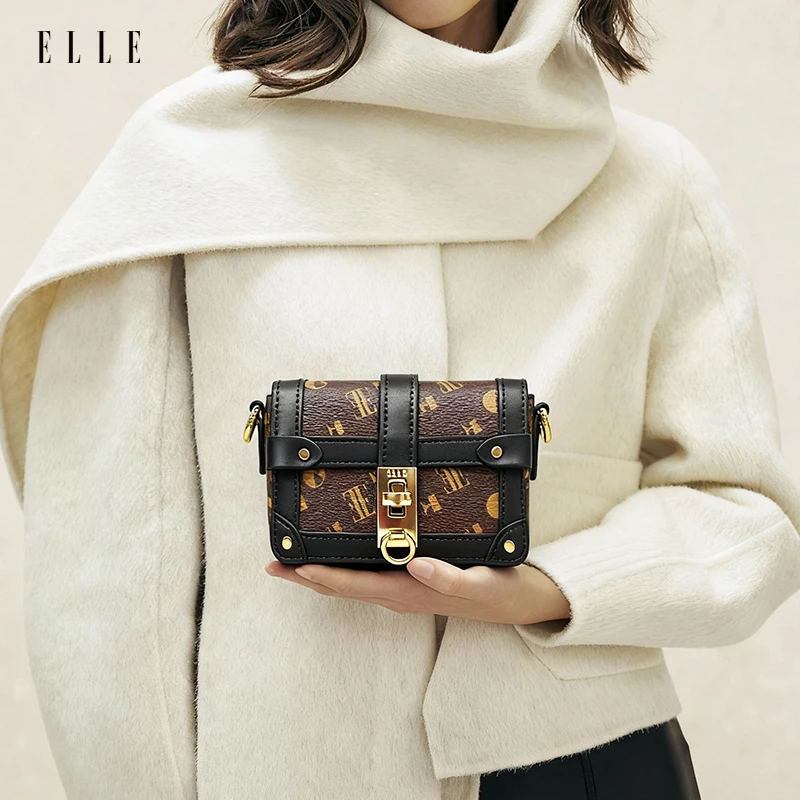 ELLE25新款爆款秋季【Petite Malle小号】情人节限定时尚老花斜挎包