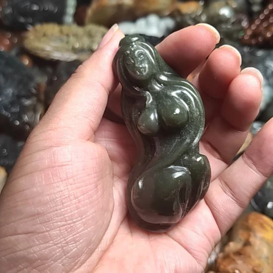岫岩河磨玉（透闪石质玉）未镶嵌挂件