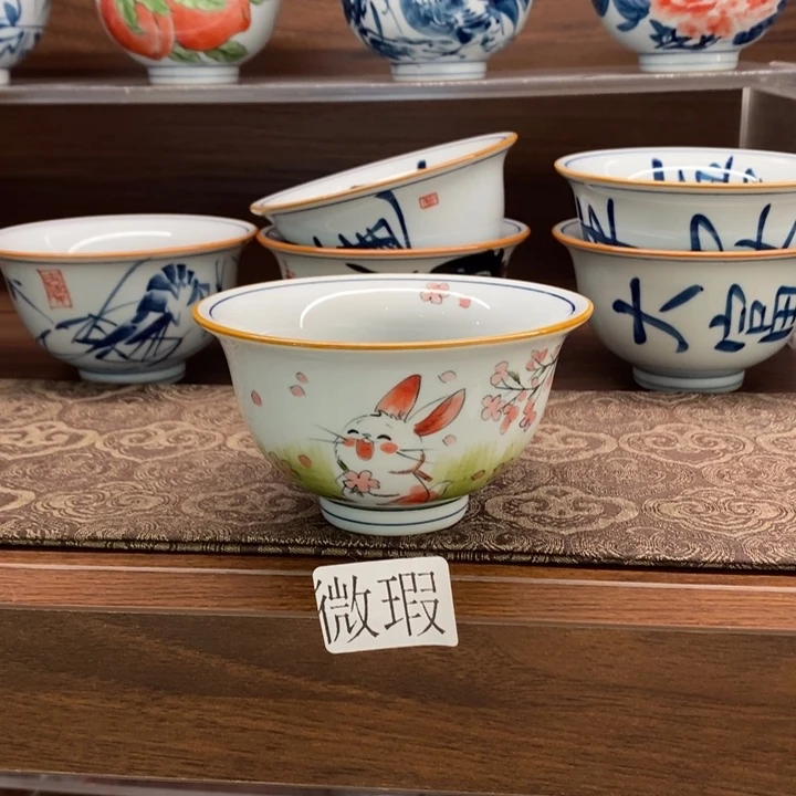 釉下老陶泥手工绘制
