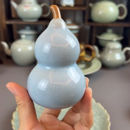 天青色，不带礼盒，小茶宠，