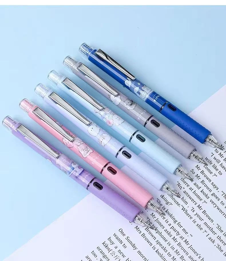 919【6支】派尼克YYJZ-001优和幽幽家族限定旋转出芯中性笔0.5MM