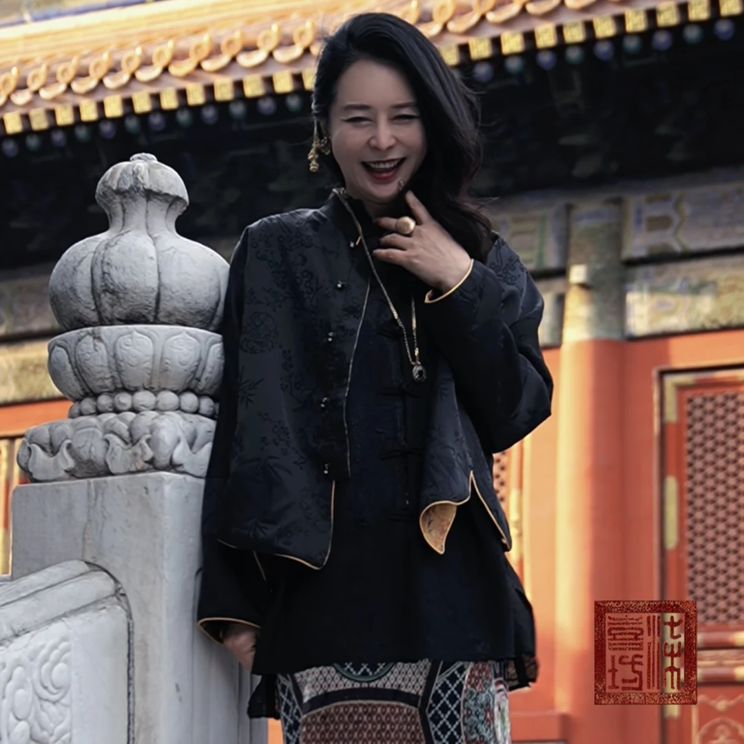 【牡丹】Lanshe阑舍【新客必入】·法式中国风香云纱牡丹花双穿外套