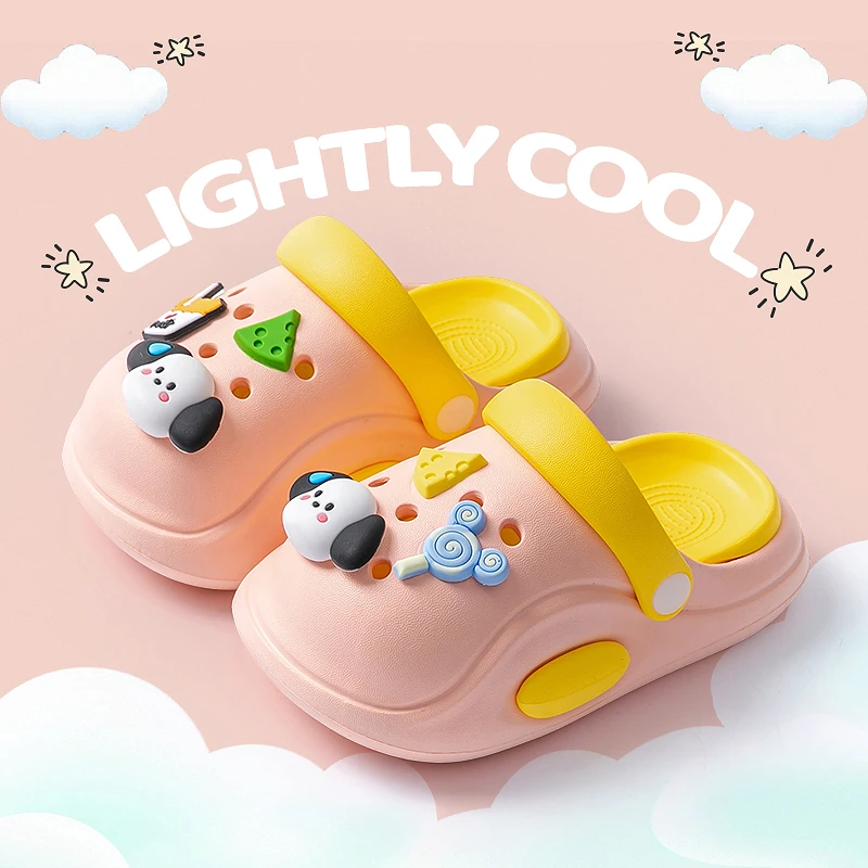 儿童洞洞鞋EVA夏季卡通可爱男女童中大童防滑户外沙滩儿童凉拖鞋