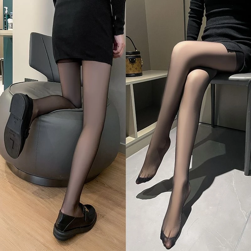 【拍一发十】0D超薄连裤袜黑色肤色咖色马油袜防勾丝