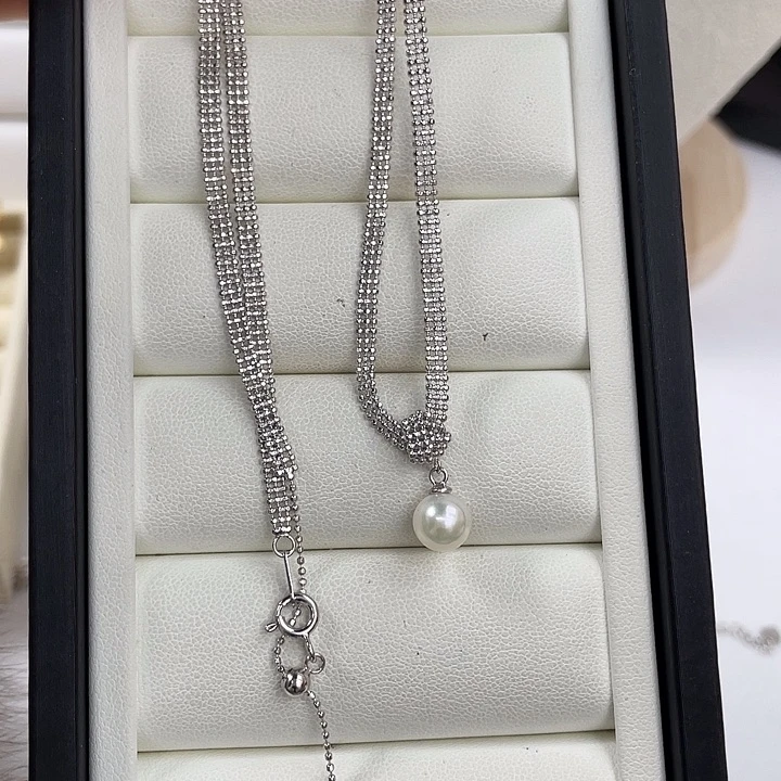 颈饰海水珍珠银S925镶嵌