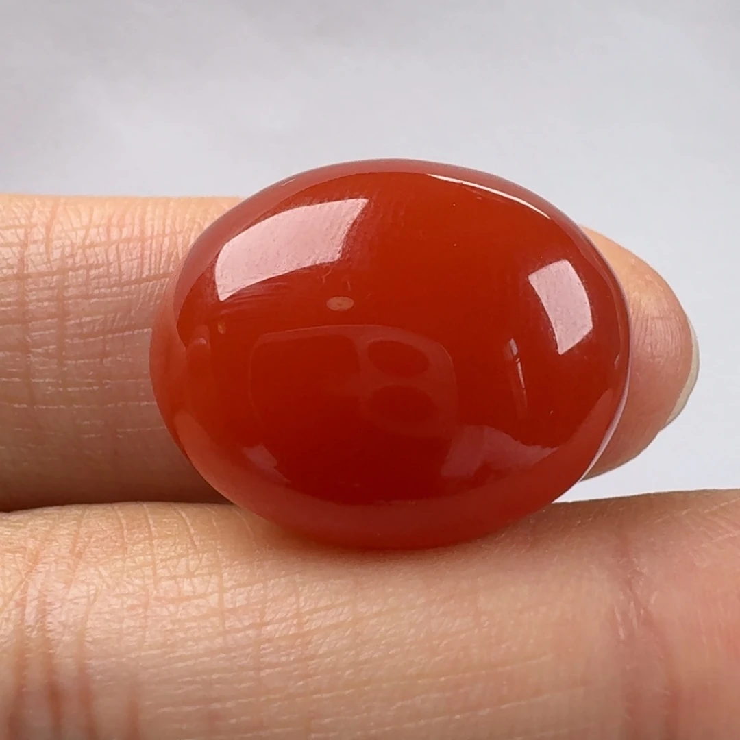 小***飞南红玛瑙未镶嵌蛋面21.6*17.4